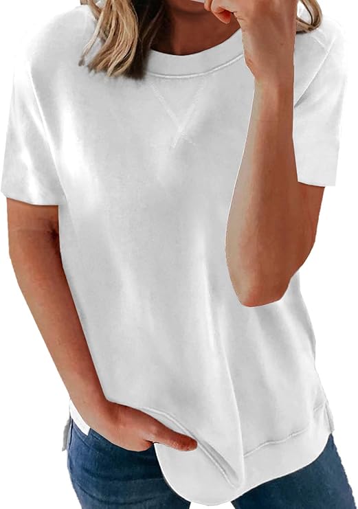 Womens Short Sleeve Crewneck Shirts