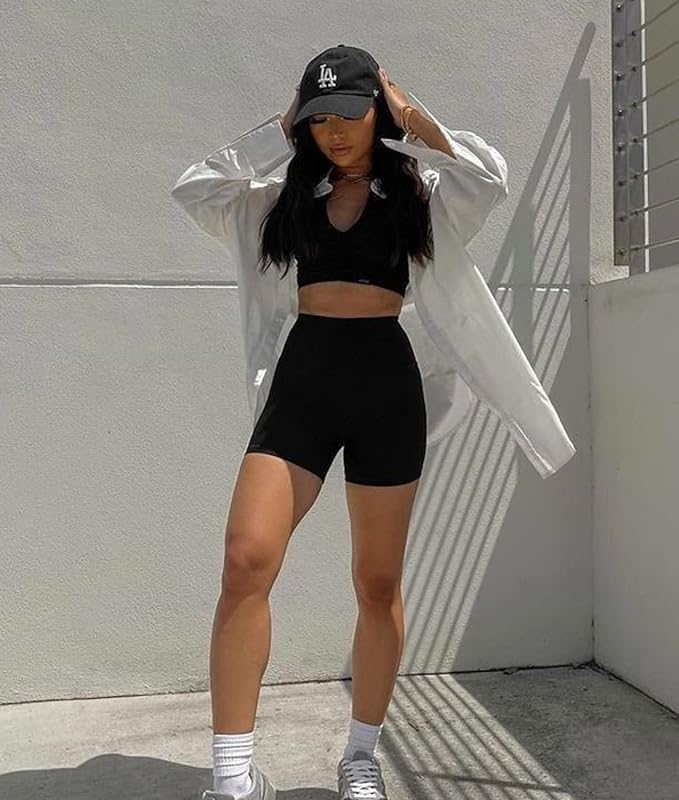 High Waisted Biker Shorts for Women