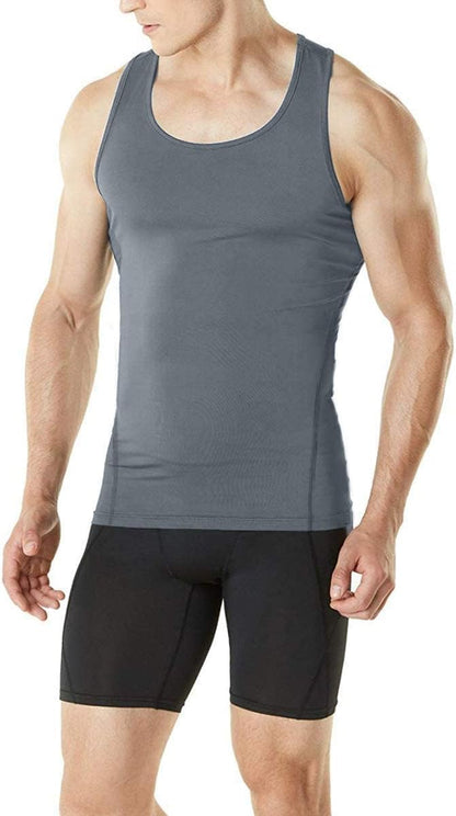 3 or 4 Pack Men's Compression Tank Top