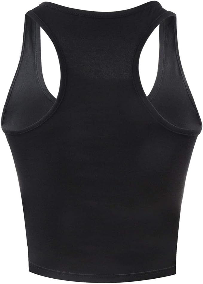 4 Pieces Women's Crop Tops Cotton