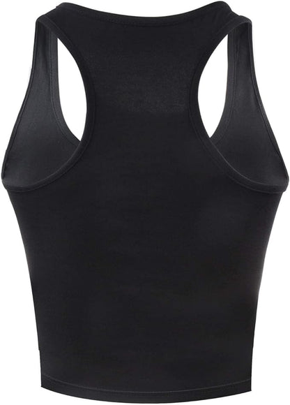 4 Pieces Women's Crop Tops Cotton