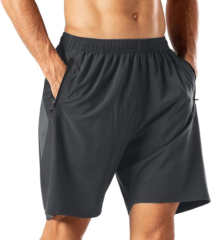 Running or Gym Training Short with Zipper Pockets
