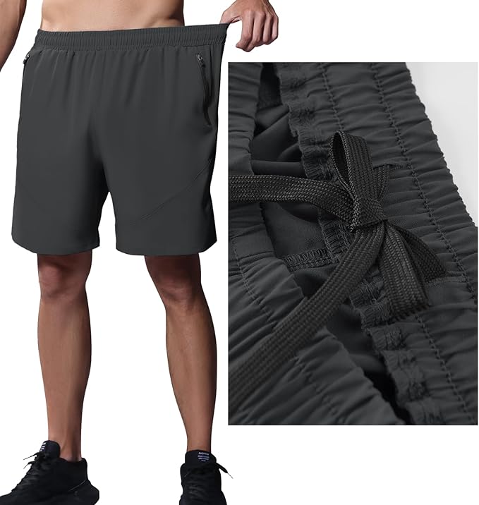 Running or Gym Training Short with Zipper Pockets