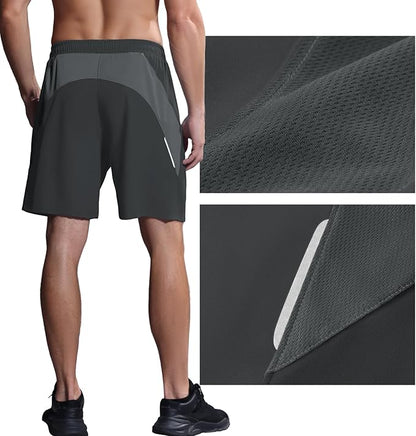 Running or Gym Training Short with Zipper Pockets